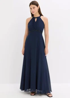 Clearance Maxikleid mit Perlenapplikation Damen Festliche Mode|Kleider