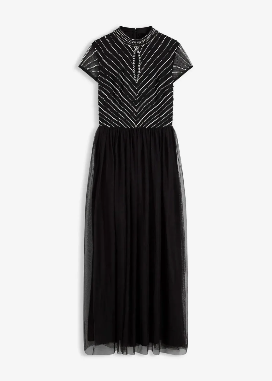 Discount Maxikleid mit Perlenstickerei Damen Bekleidung·Pullover & Strickjacken|Festliche Mode