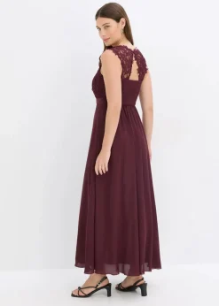 Damen bonprix Kleider|Festliche Mode|Maxikleid mit Spitze