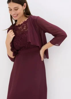 Damen bonprix Kleider|Festliche Mode|Maxikleid mit Spitze