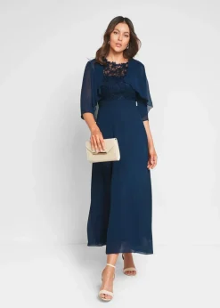 Damen bonprix Kleider|Festliche Mode|Maxikleid mit Spitze