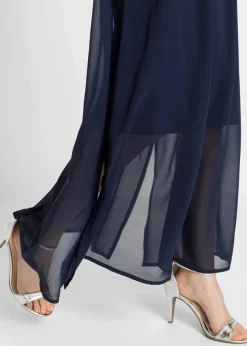 Damen bonprix Festliche Mode|Nachhaltigere Materialien|Maxikleid mit Strassstein-Applikation
