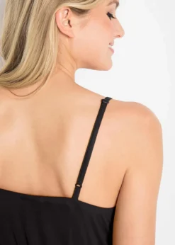 Clearance Maxikleid, tailliert aus fließendem Viskose Mix Damen Kleider