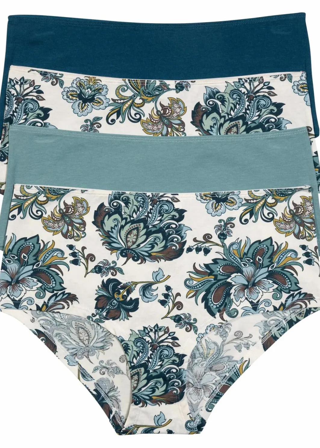 Damen bonprix Wäsche·Baumwollunterwäsche|Wäsche·Höschen|Maxipanty (4er Pack)