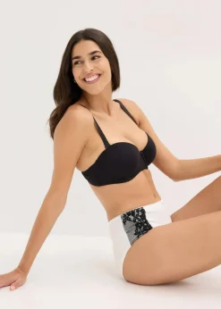 Damen bonprix Wäsche·Höschen|Nachhaltigere Materialien|Maxipanty mit Bio-Baumwolle (4er Pack)