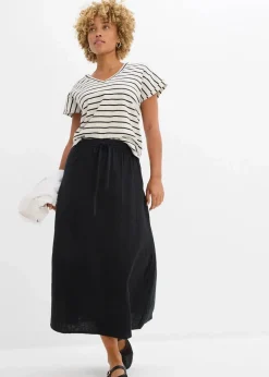 Discount Maxirock aus weichem Musselin Damen Bekleidung·Sportbekleidung|Röcke