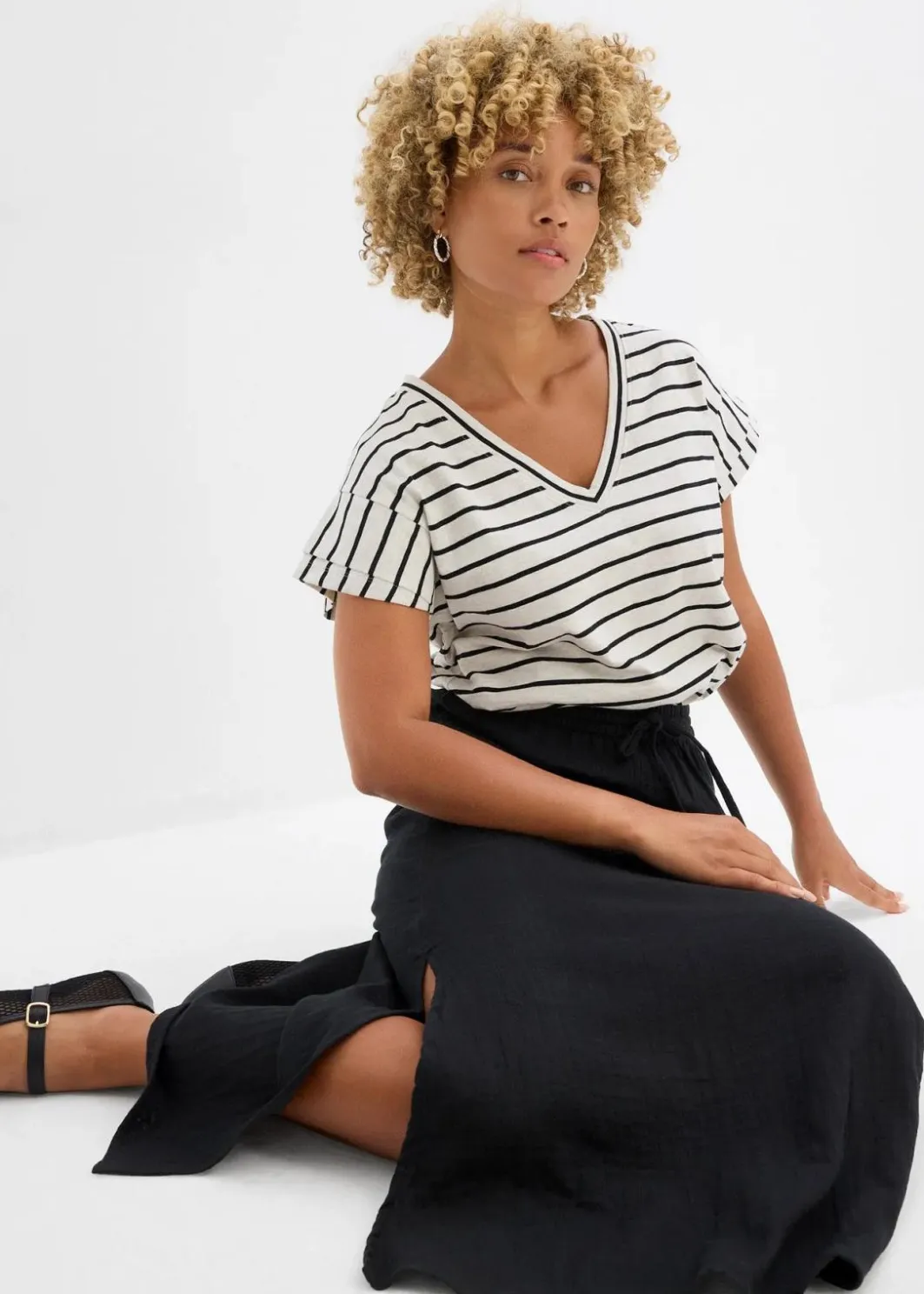 Discount Maxirock aus weichem Musselin Damen Bekleidung·Sportbekleidung|Röcke
