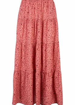 Damen bonprix Nachhaltigere Materialien|Röcke|Maxirock mit Volants
