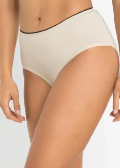 Damen bonprix Höschen|Baumwollunterwäsche|Maxislip (5er Pack)