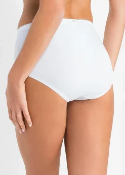 Damen bonprix Höschen|Baumwollunterwäsche|Maxislip (5er Pack)