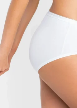 Damen bonprix Höschen|Baumwollunterwäsche|Maxislip (5er Pack)