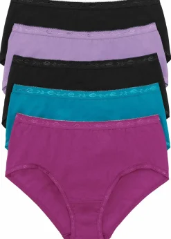 New Maxislip (5er Pack) Damen Wäsche·Basics|Wäsche·Baumwollunterwäsche