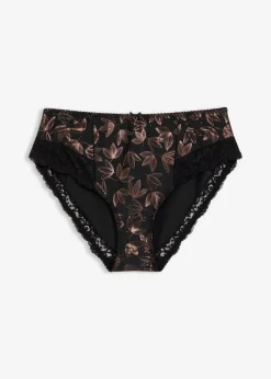 Damen bonprix Wäsche·Höschen|Nachhaltigere Materialien|Maxislip mit schimmerndem Druck