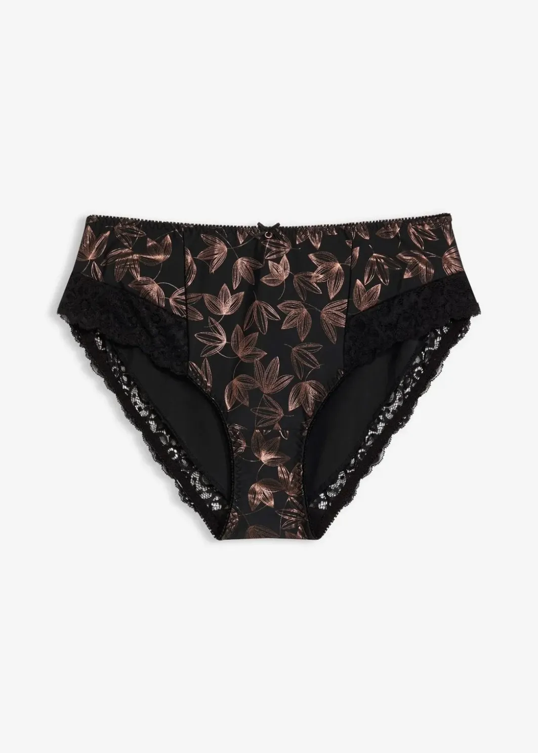Damen bonprix Wäsche·Höschen|Nachhaltigere Materialien|Maxislip mit schimmerndem Druck