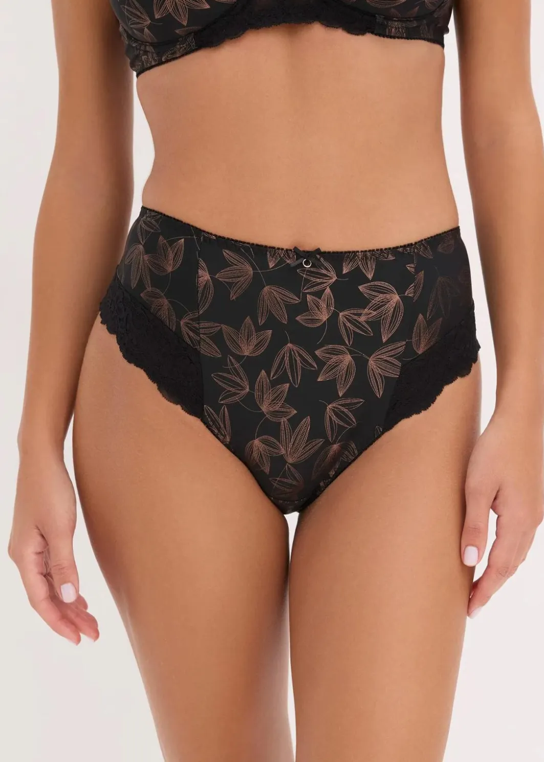 Damen bonprix Wäsche·Höschen|Nachhaltigere Materialien|Maxislip mit schimmerndem Druck