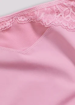 Damen bonprix Nachhaltigere Materialien|Höschen|Maxislip mit zarter Spitze