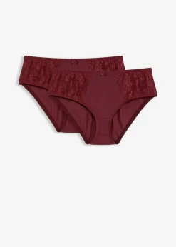Online Maxislip mit zarter Spitze (2er Pack) Damen Nachhaltigere Materialien|Höschen