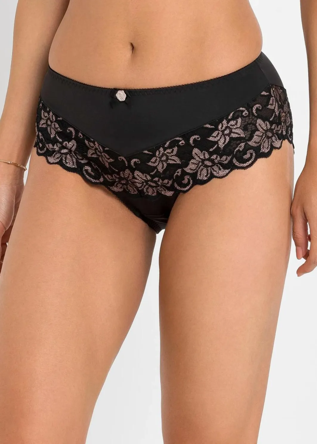 Outlet Maxislip mit zarter Spitze Damen Wäsche·Dessous|Wäsche·Höschen