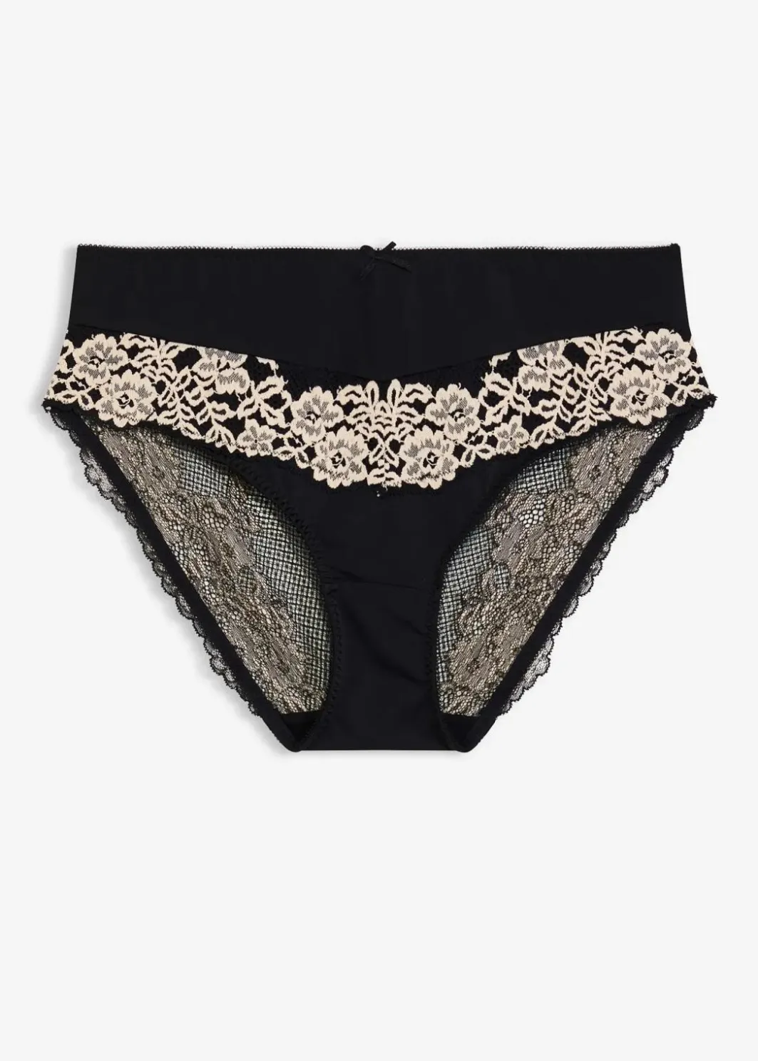 Damen bonprix Wäsche·Dessous|Wäsche·Höschen|Maxislip mit zarter Spitze