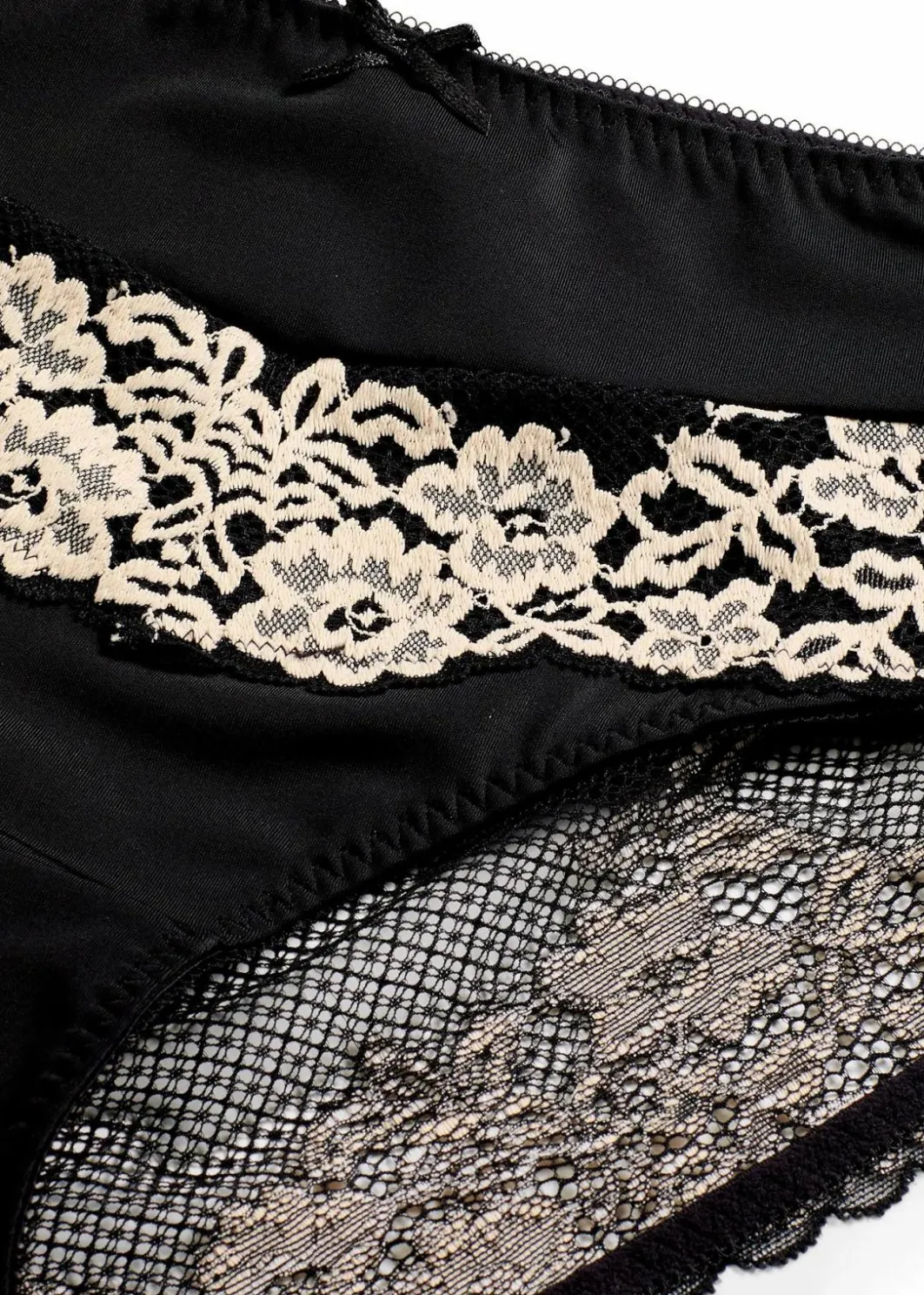 Damen bonprix Wäsche·Dessous|Wäsche·Höschen|Maxislip mit zarter Spitze