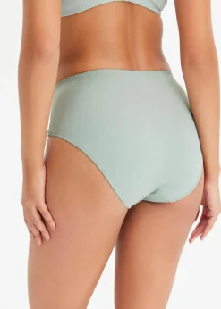 Damen bonprix Nachhaltigere Materialien|Höschen|Maxislip mit zarter Spitze (2er Pack)