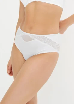 Damen bonprix Nachhaltigere Materialien|Höschen|Maxislip mit zarter Spitze