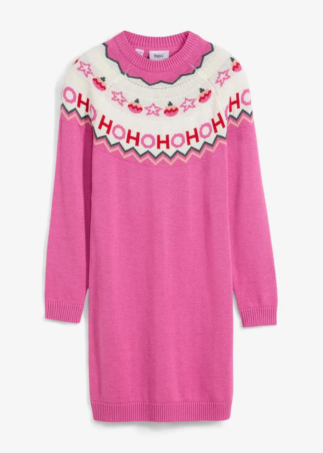 Kinder bonprix Mädchen 2-8 Jahre·Kleider & Röcke|Mädchen Strickkleid mit Weihnachtsmotiv