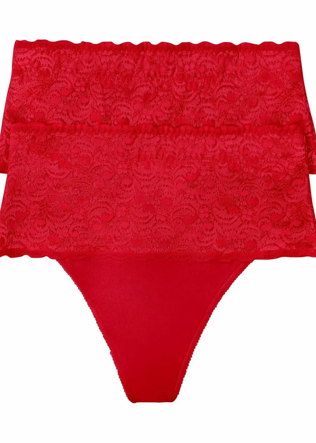 Damen bonprix Höschen|Wäsche·Höschen|Medium Shape String (2er Pack)