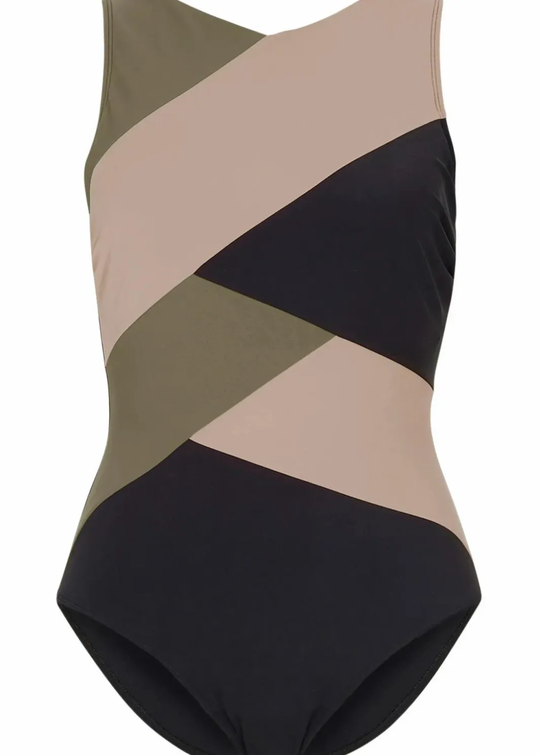 Online Medium Shape-Badeanzug in Wickeloptik Damen Nachhaltigere Materialien|Shapewear