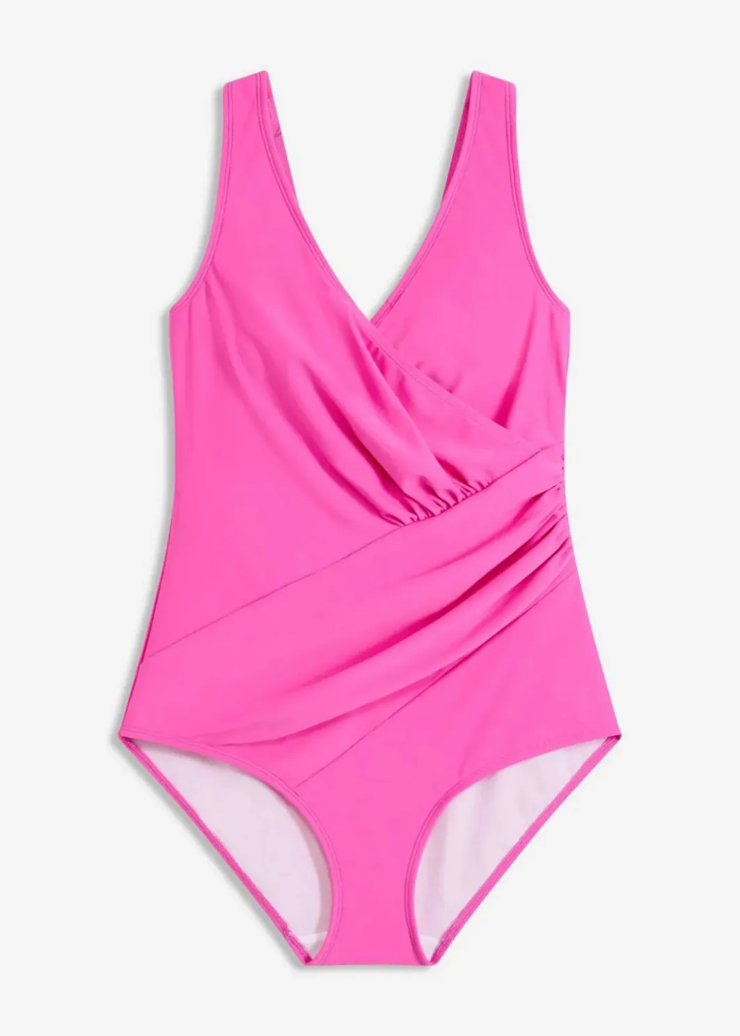 Damen bonprix Nachhaltigere Materialien|Bademode·Badeanzüge|Medium Shape-Badeanzug in Wickeloptik