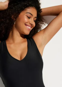 Online Medium Shape-Badeanzug mit V-Ausschnitt Damen Nachhaltigere Materialien|Sport Bademode
