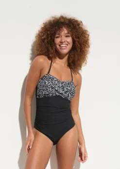 Discount Medium Shape-Badeanzug mit Wickeloptik Damen Nachhaltigere Materialien|Badeanzüge