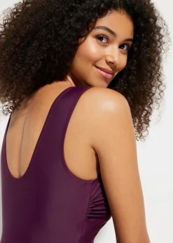Damen bonprix Nachhaltigere Materialien|Bademode·Badeanzüge|Medium Shape-Badeanzug mit V-Ausschnitt