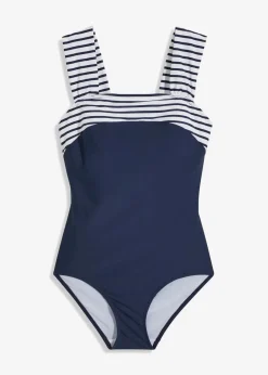 Damen bonprix Nachhaltigere Materialien|Shapewear|Medium Shape-Badeanzug mit breiten Trägern