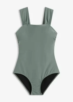 Damen bonprix Nachhaltigere Materialien|Bademode·Badeanzüge|Medium Shape-Badeanzug mit breiten Trägern
