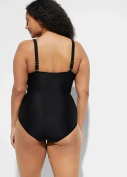 Online Medium Shape-Badeanzug mit Wickeloptik Damen Nachhaltigere Materialien|Shapewear