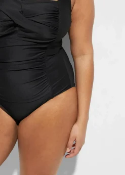 Online Medium Shape-Badeanzug mit Wickeloptik Damen Nachhaltigere Materialien|Shapewear