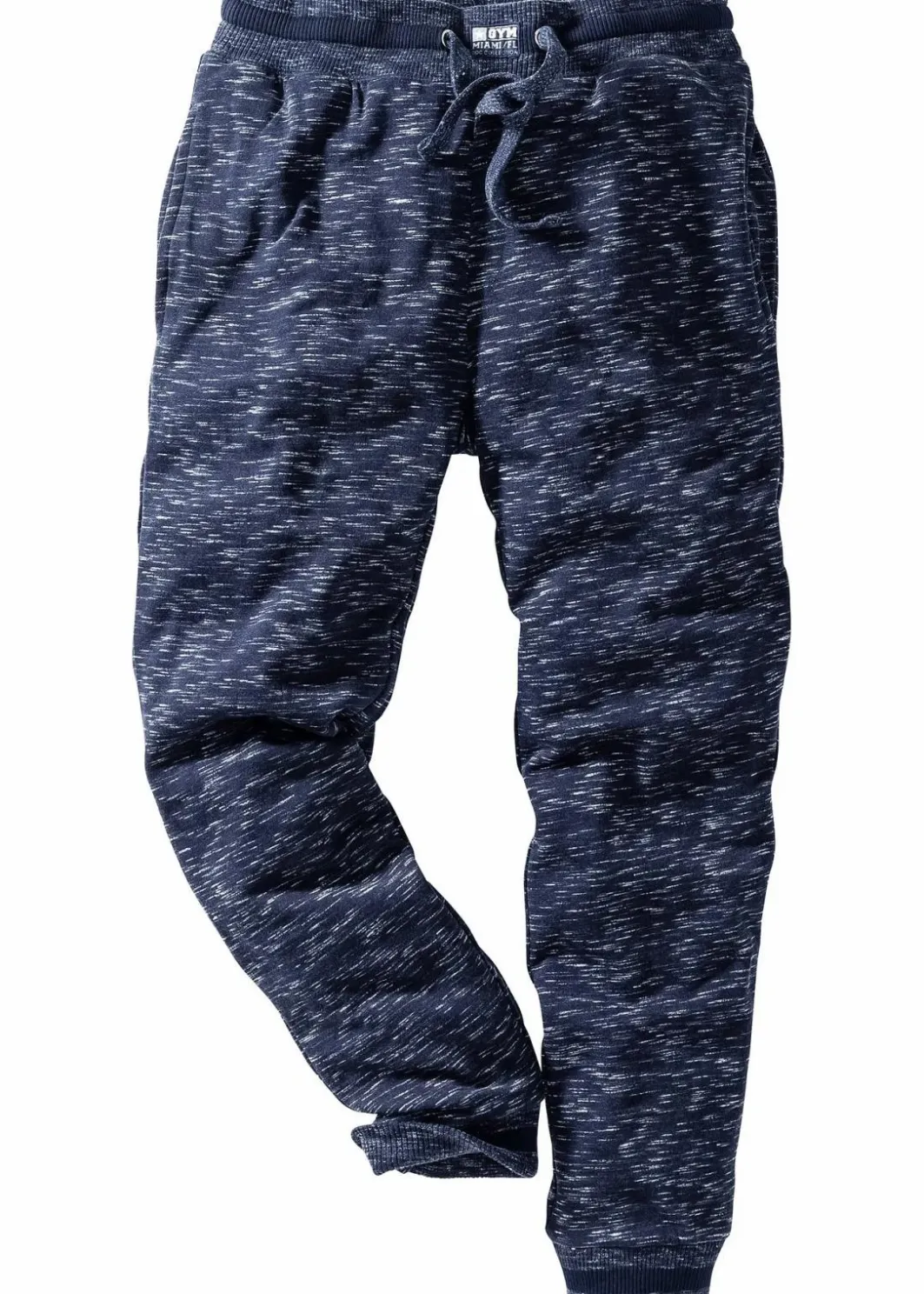 Hot melierte Jogginghose mit Rippbündchen Herren Sweat|Hosen