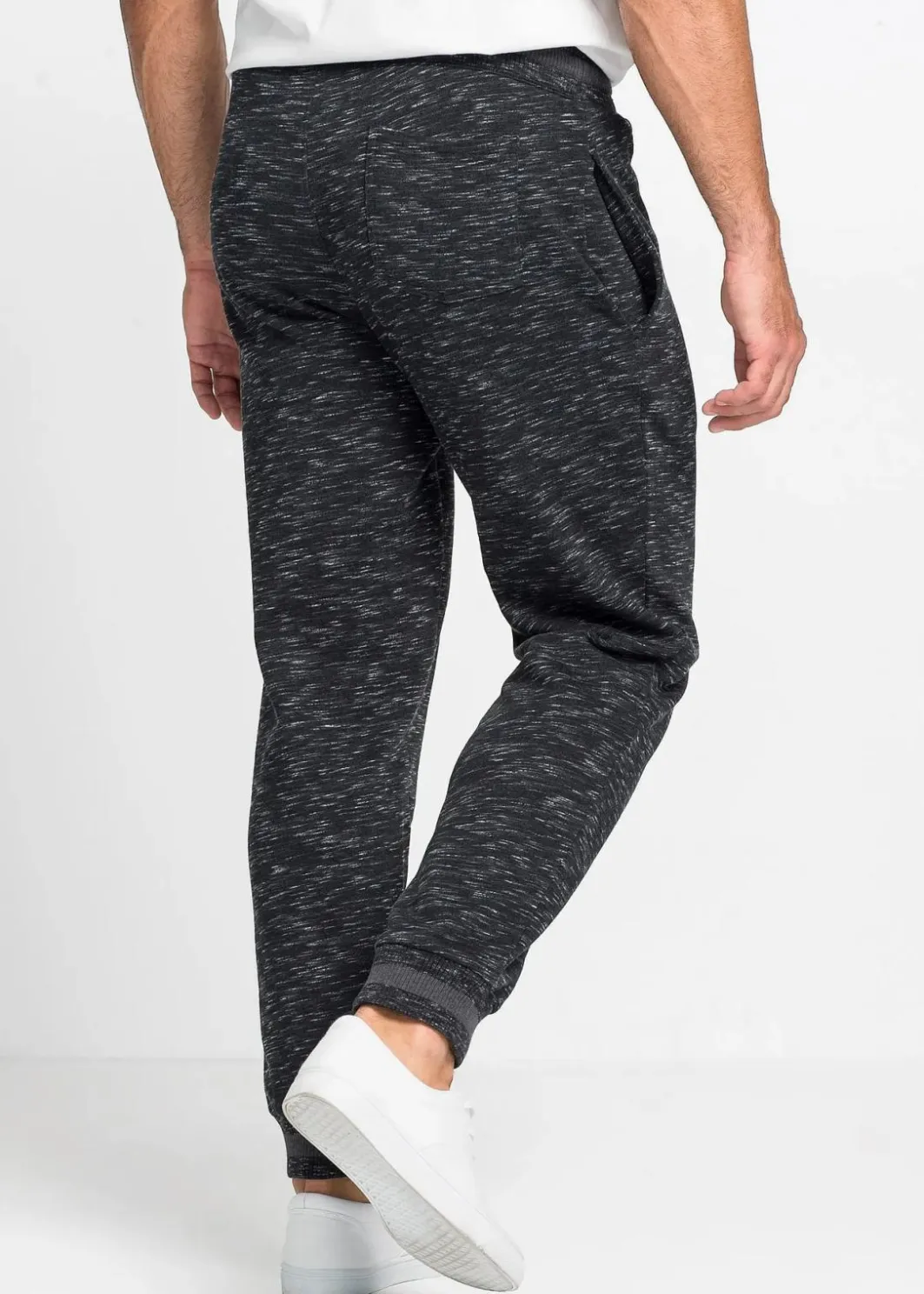 Online melierte Jogginghose mit Rippbündchen Herren Große Größen|Sportbekleidung