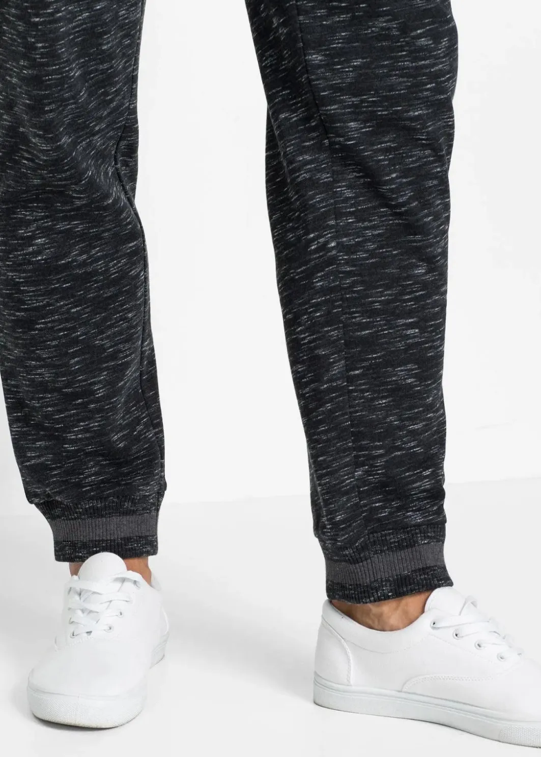 Online melierte Jogginghose mit Rippbündchen Herren Große Größen|Sportbekleidung