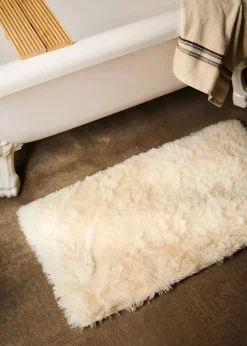 bonprix Badematten|Memory Schaum Badematte mit Synthetik Fell