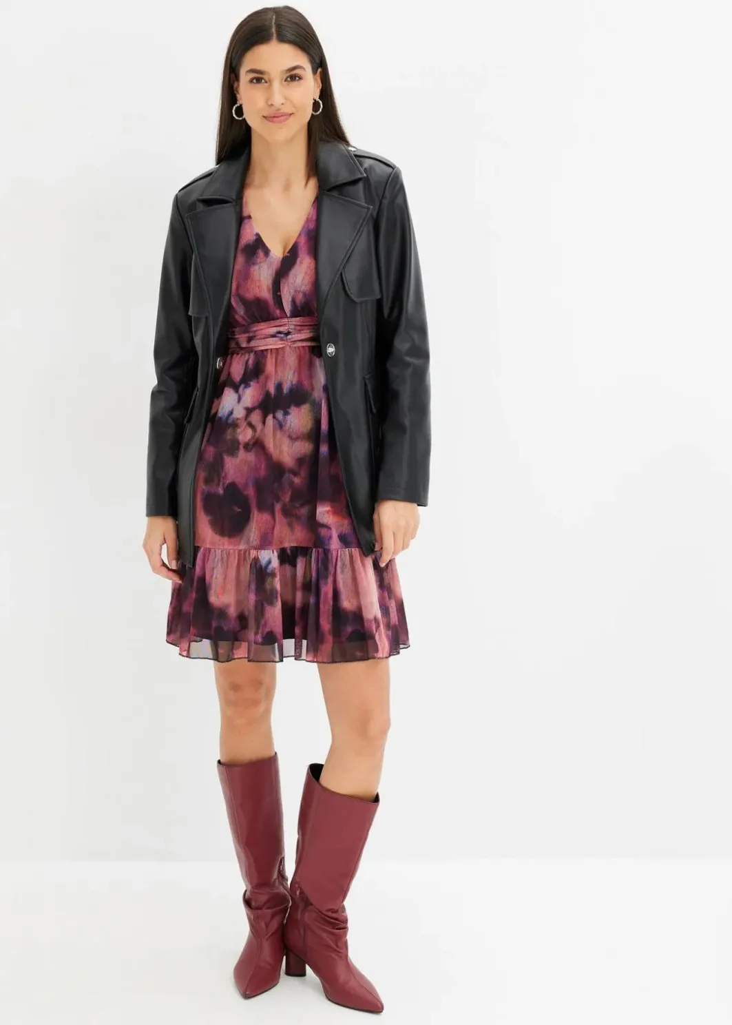 Mesh-Kleid Damen Kleider|Bekleidung·Pullover & Strickjacken