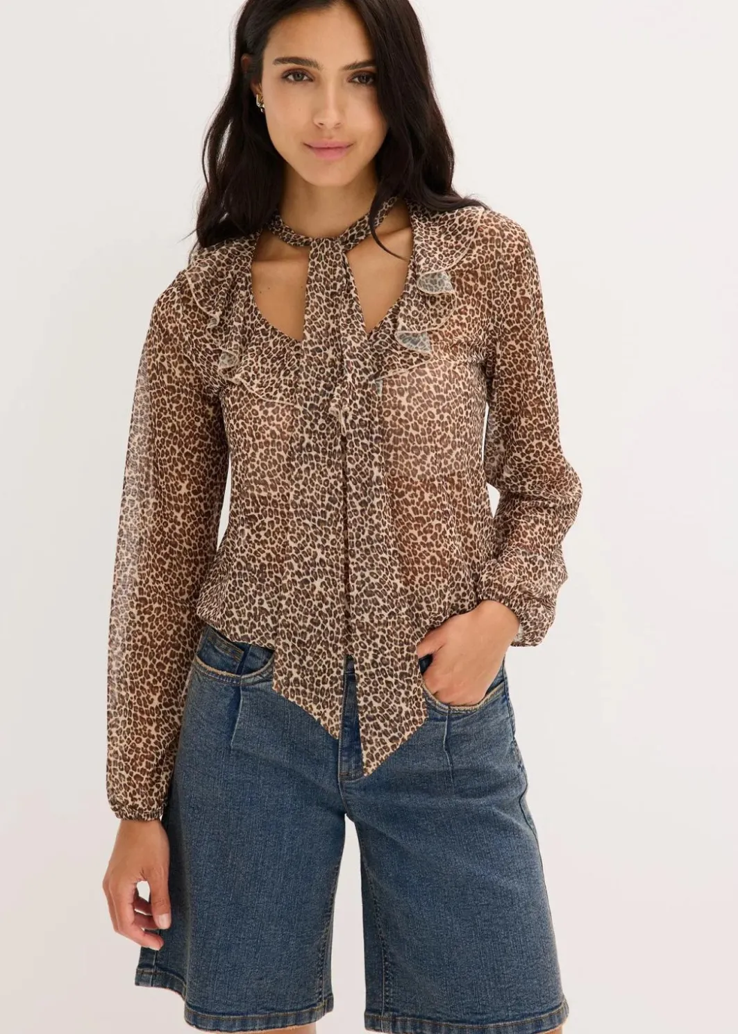 Discount Mesh-Shirt Damen Shirts & Tops