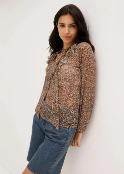 Discount Mesh-Shirt Damen Shirts & Tops