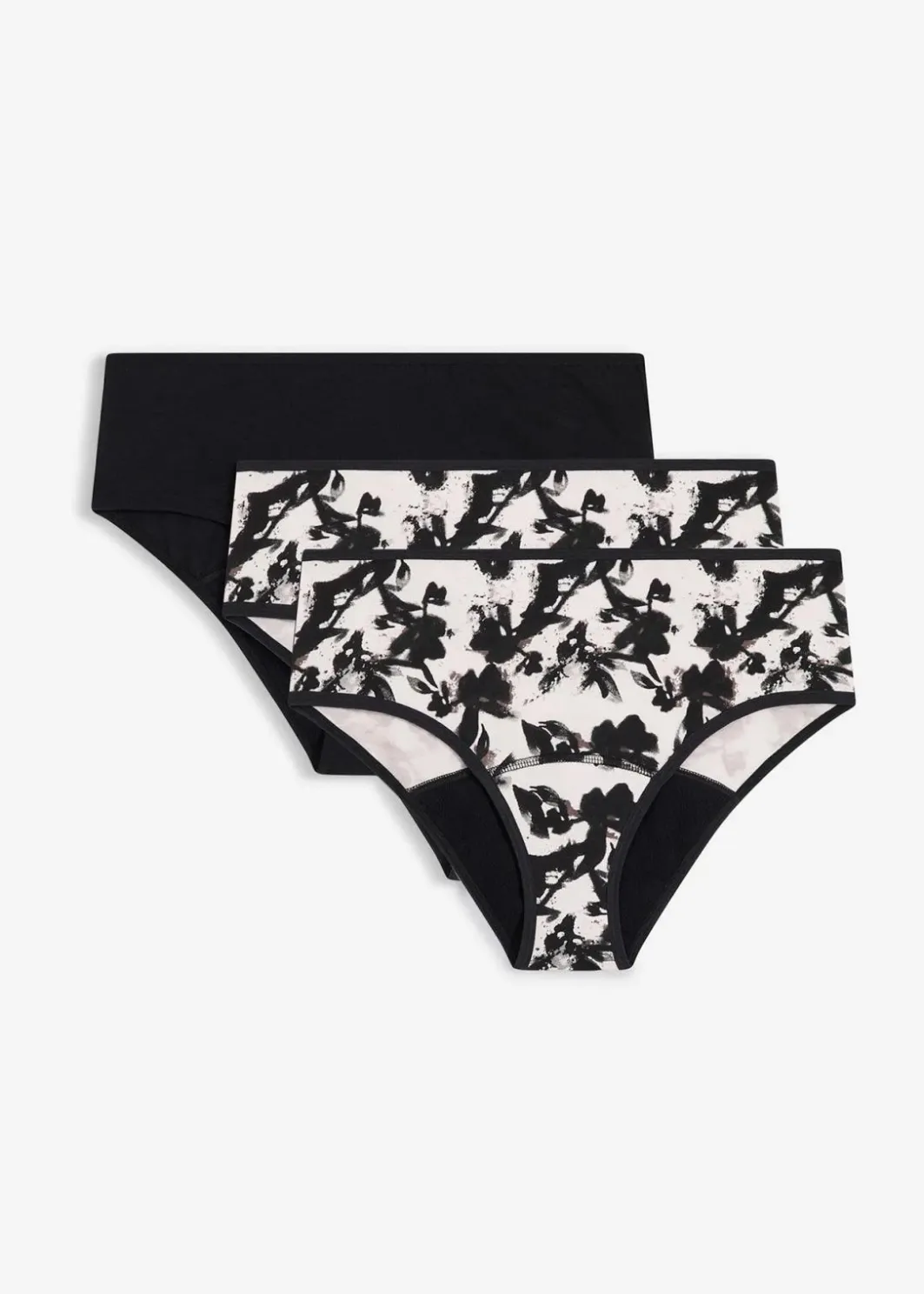 Hot Microfaser Perioden Panty mit mittlerer Saugkraft (3er Pack) Damen Wäsche·Baumwollunterwäsche|Wäsche·Höschen