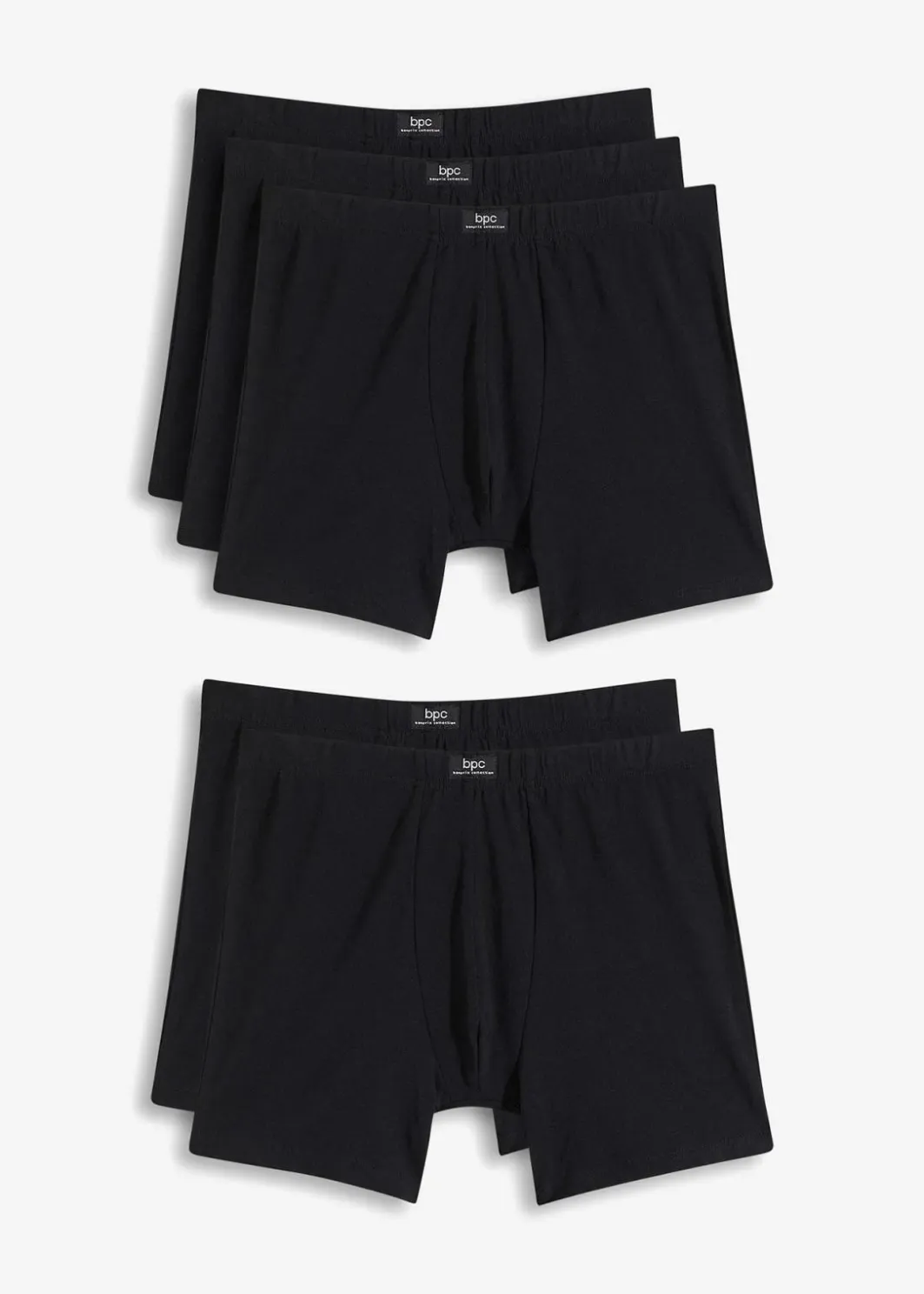 Herren bonprix Boxershorts|Große Größen|Midi Boxershorts eng mit Baumwolle (5er Pack)