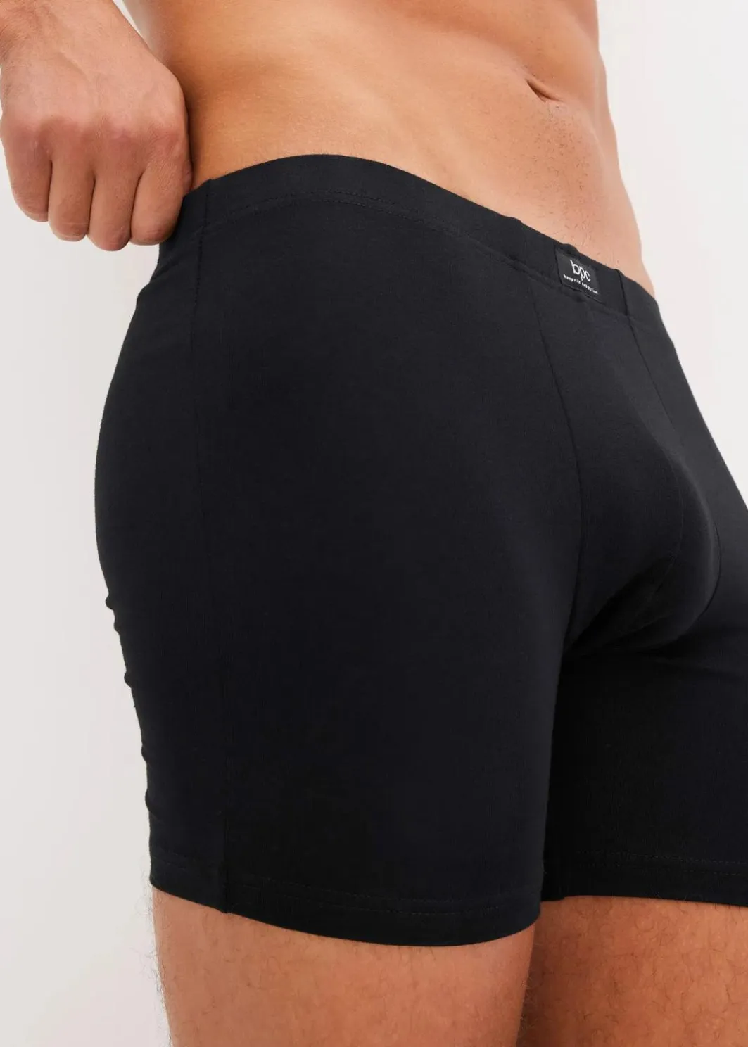 Herren bonprix Boxershorts|Große Größen|Midi Boxershorts eng mit Baumwolle (5er Pack)