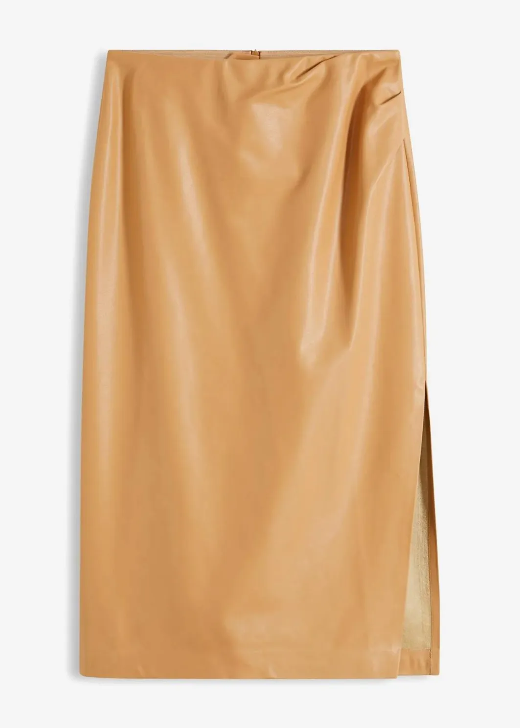 Discount Midi Lederimitat-Rock Damen Nachhaltigere Materialien|Röcke