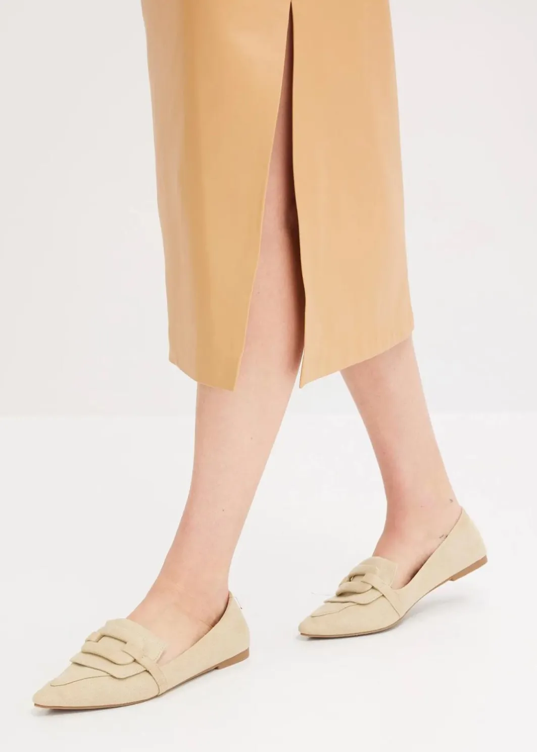 Discount Midi Lederimitat-Rock Damen Nachhaltigere Materialien|Röcke