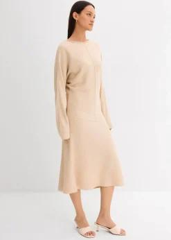 New Midi Strickkleid aus Viskose-Mix Damen Bekleidung·Umstandsmode|Bekleidung·Pullover & Strickjacken
